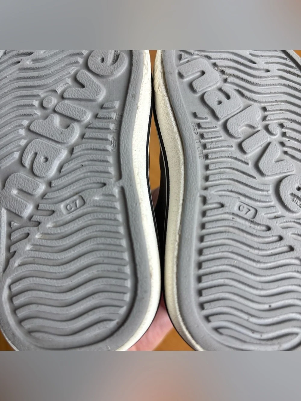 Native Miles Shoes Toddler Grey White Slip-On Unisex Gray Boys Water Size C7 7
